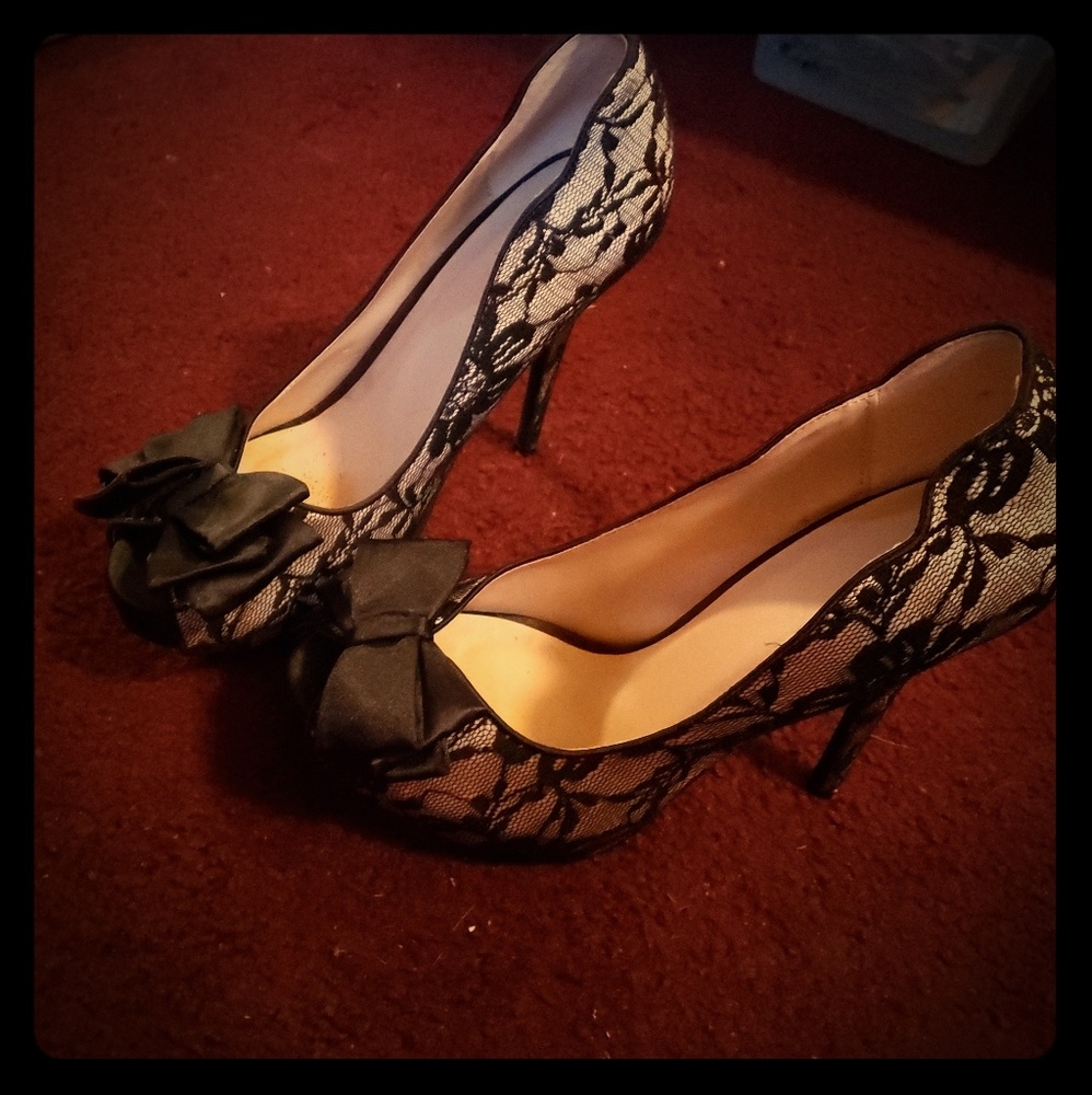 Lace heels